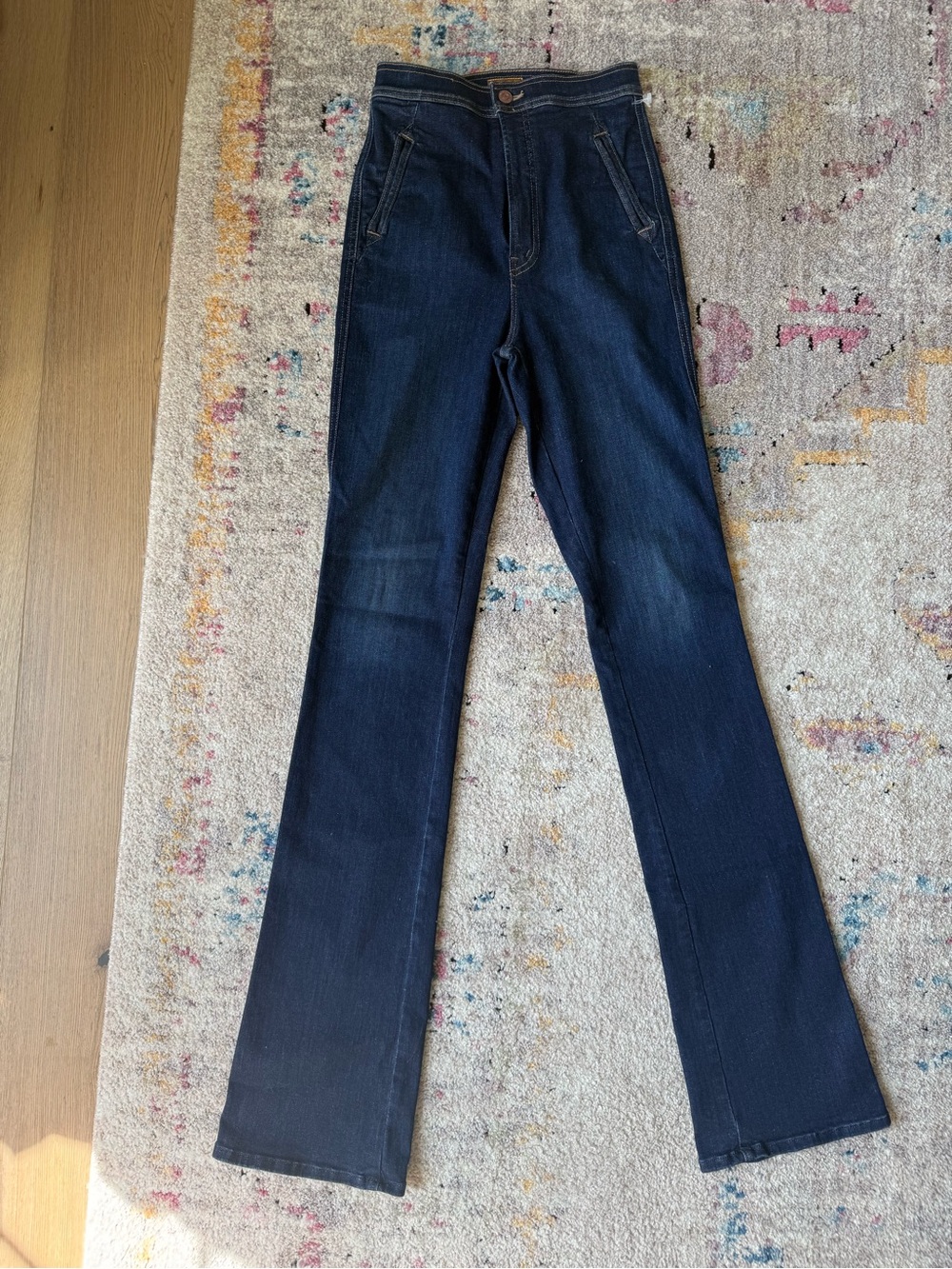 Mother High-Rise Dark Blue Women's Jeans